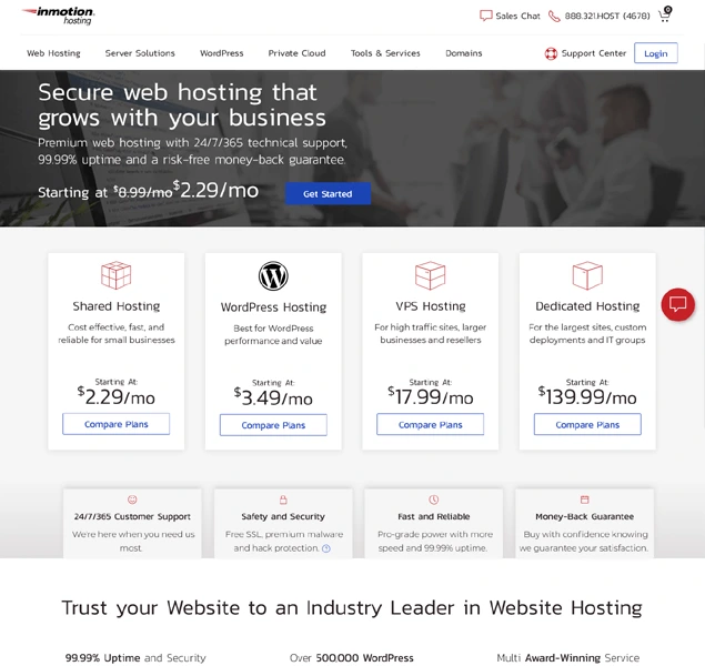 Inmotion web hosting